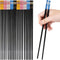 Chopsticks10 Pairs Reusable Fiberglass Chopsticks,Non-Slip Chopsticks,Lightweight Chop Sticks,Dishwasher Safe, Chinese style Japanese Food Cooking...