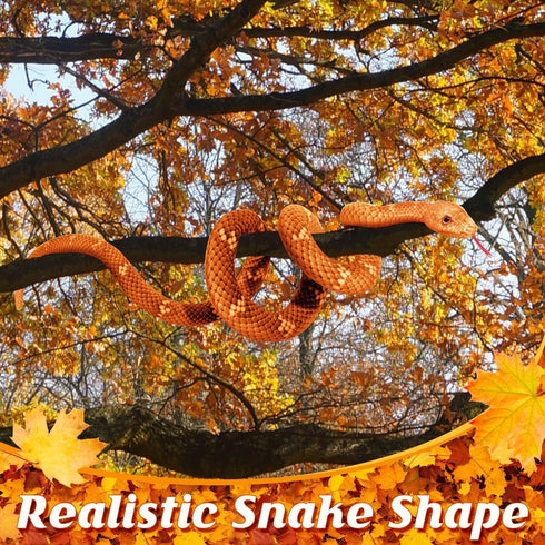 Snake Plush, Stuffed Snake Animal, 71 in Large Toy Snakes for Kids, Giant Stuffed Animals Snake, Lifelike Plush Snake for Birthday Present Party P...