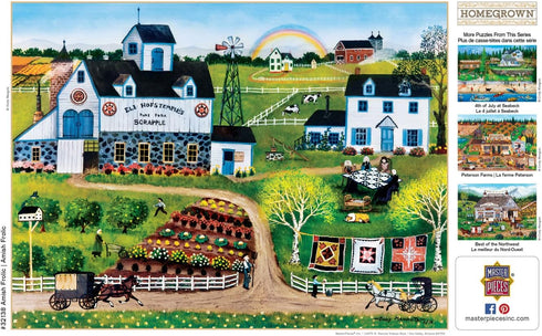 Masterpieces 750 Piece Jigsaw Puzzle for Adults and Family - Amish Frolic - 18"x24"...