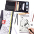 Drawing Sketching Pencils Set, 34 Pieces Pro Art Pencil Kit - Graphite Pencils (14B-4H), Charcoal Pencils, Charcoal Sticks, Artist Pencils for Beg...