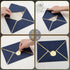 50 Pcs A7 Envelopes 5 x 7 Card Envelopes and 50 Pcs Gold Embossed Wax Seal Envelopes Self Adhesive V Flap Envelopes with Gold Border for Graduatio...