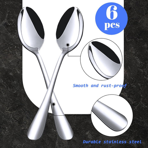 HANSGO 6PCS Demitasse Espresso Spoons, Mini Coffee Spoons 4.9 Inch Stainless Steel Tea Spoons for Cake Dessert Ice Cream...