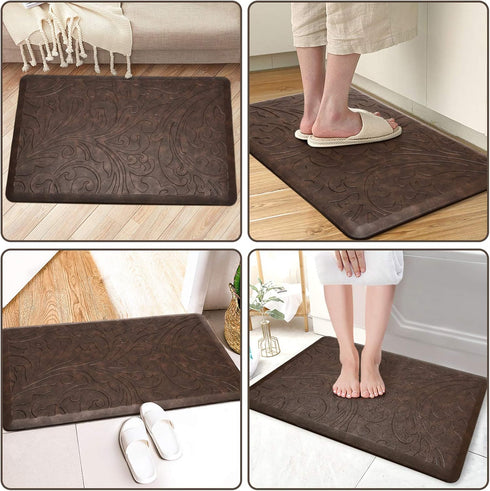 KMAT Kitchen Mat Cushioned Anti-Fatigue Floor Mat Waterproof Non-Slip Standing Mat Ergonomic Comfort Floor Mat Rug for Home,Office,Sink,Laundry,De...