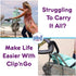 Stroller Hooks for Hanging Diaper Bags - Mommy Stroller Clip and Stroller Accessories Organizer Hook - Large Carabiner Clips for Mom Purse Shoppin...