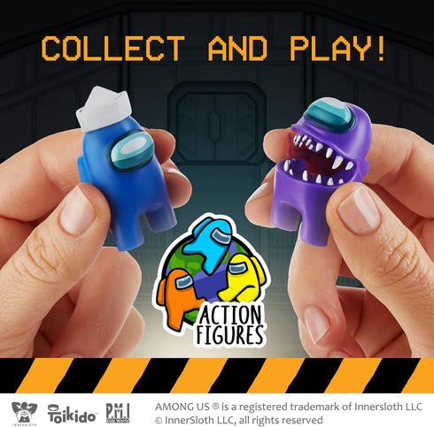 P.M.I. Among Us Crewmate Figures | 5 Among Us Toys Out of 16 Collectibles in 1 Pack | Among Us Merch Incl. The Peeled and The Clogged | 1 Hidden I...