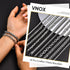 VNOX Silver Chain Bracelet for Men - 10 Pcs Solid Stainless Steel Rope/Figaro/Paperclip/Cuban Link/Snake Curb Chunky Chain Bracelet Set Wrist Band...