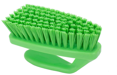 SPARTA Scrub Brush with Iron Shaped Handle and Stiff Bristles, Heavy Duty Scrubber Brush for Kitchen, Bathroom, Shower, Tile, Sink, Carpet and Bak...