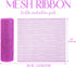 MEEDEE Pink Deco Mesh 10 Inch Pink Mesh Ribbon for Wreath Metallic Mesh Fabric for Crafts Decorative Staircase Mailbox Centerpiece Supplies (30 Fe...