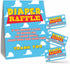 Diaper Raffle Game Kit For Baby Shower(1 Standing Sign + 50 Tickets) - Blue Sky & Cloud Theme - Gender Reveal, Baby Announcement Party Supplies & ...
