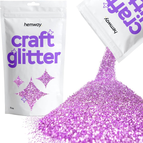 Hemway Craft Glitter - Lavender Purple | 100g Fine Metallic Sequin Flakes for Resin & Epoxy Crafts | Supplies for Tumblers, Cards, Jewellery, Cand...
