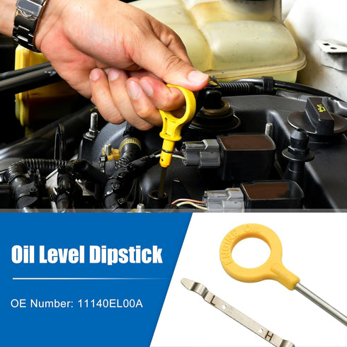 uxcell 1 Pcs Engine Oil Dipstick Engine Oil Fluid Level Dipstick for Nissan Versa S SL 1.8L L4 Gas 2007-2011 No.11140EL00A...