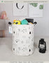 Round Fabric Storage Bin,Decorative Basket,Organizer Basket with Handles,for Clothes Storage,books and sundries(Forest deer), 19.7inch(H) x 15.7in...