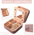 Travel Jewelry Holder Organizer, Jewelry Case Small Jewelry Boxes Organizers with Mirror Travel Jewelry Boxes for Teen Girls Women (Work Hard)...
