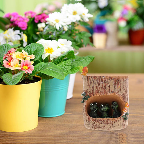 Cute Green Frog Flower Sedum Succulent Pot Planter Bonsai Trough Box Plant Bed Office Desk Home Garden Pot Decor...