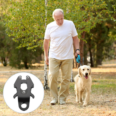 Reginary 2 Pcs Frog Clip Dog Leash Clip for Linking Black Pet Collar Clasp Quick Release Frog Cable Dog Leash Buckle Dog Chain Buckle Replacement ...
