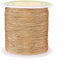 Pandahall 150 Yards Nylon Beading Cord 0.5mm Braided Nylon Thread String Chinese Knotting Cord with Plastic Spool for DIY Craft Jewelry Making (Bu...