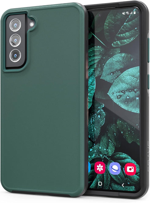 Crave Slim Guard for Galaxy S21 FE Case, Shockproof Case for Samsung Galaxy S21 FE 5G (6.4 inch) - Forest Green...