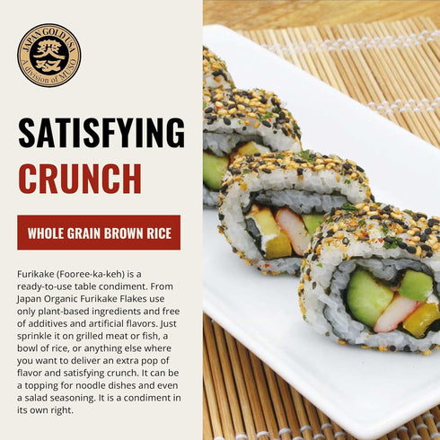 Muso From Japan - Green Nori Seaweed Furikake, Vegan-Friendly, No Additives, USDA Organic Seasoning for Rice, Sushi, Salads - 2.5 oz Pack of 1...