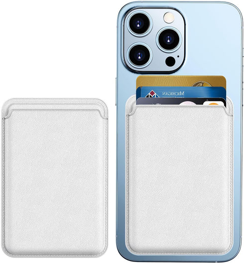 Magnetic Phone Wallet, Mag safe Wallet with Minimalist Pocket Cards Sleeve, Slim RFID Blocking Mag safe Card Holder for Back of iPhone 15/14/13/12...