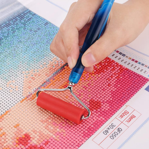 Heyseri 16 Pieces Diamond Painting Pen Accessories, 45° Ergonomic 6 Pieces Stainless Steel Tips Handmade Diamond Art Drill Pen for Art Craft(Drak ...