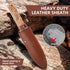 Hori Hori Garden Knife Japanese Stainless Steel, 7'' Durable Gardening Tool for Weeding, Digging, Cutting & Planting with Leather Sheath...