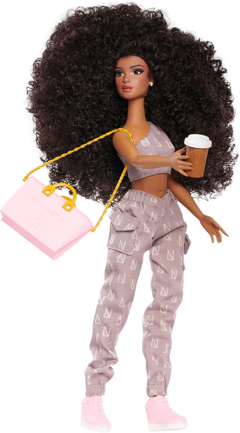 Naturalistas Fashion Pack Coffee Casual 7-Piece Outfit and Accessories Set for 11.5-Inch Tall Naturalistas Dolls, Designed and Developed by Purpos...