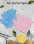 Exfoliating Gloves Skin Body Exfoliator Shower Gloves Bath Mitt Body Scrub Gloves for Dead Skin Removal Exfoliation Mitt- Scrubbing Accessories fo...