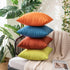 MIULEE Fall Pack of 2 Decorative Outdoor Solid Waterproof Throw Pillow Covers Polyester Linen Garden Farmhouse Cushion Cases for Patio Tent Balcon...