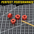 RCAWD 12mm Hex Wheels w Screw Pins 4pcs for 1/10 Slash 2WD Hex Wheel Hubs Adapter 58024, 58034, Short Course Race Truck Wheel Hex, 7mm 5.5mm Front...