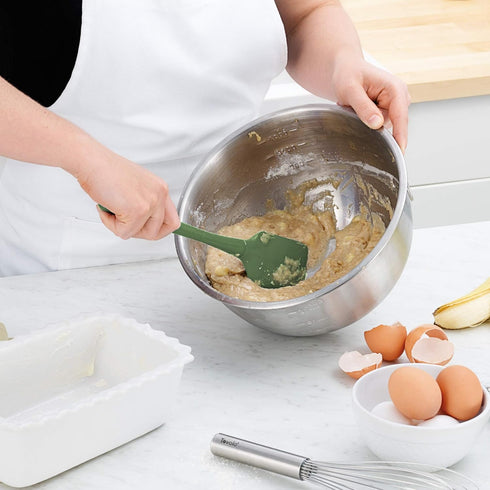 Tovolo Flex-Core All Silicone Spatula, Tapered Silicone Edge for Scraping, Ergonomic Handle, Heat-Resistant Rubber Spatula, BPA-Free & Dishwasher ...