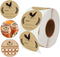 500pcs Farm Chicken Egg Labels Chicken Canning Sticker 2 inch Round Natural Brown Kraft Washed Egg Carton Labels for Kitchen Mason Jar, Farmer, Cr...