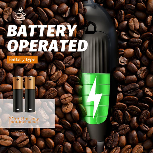 Magnetic Base Milk Frother Wand with Stand Battery Operated (not incl.) Handheld Electric Matcha Whisk Drink Mixer for Coffee, Latte, Hot Chocolat...
