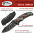 SZCO Supplies 8.5” Jack Of Hearts Skull Liner Lock EDC Folding Knife With Pocket Clip...