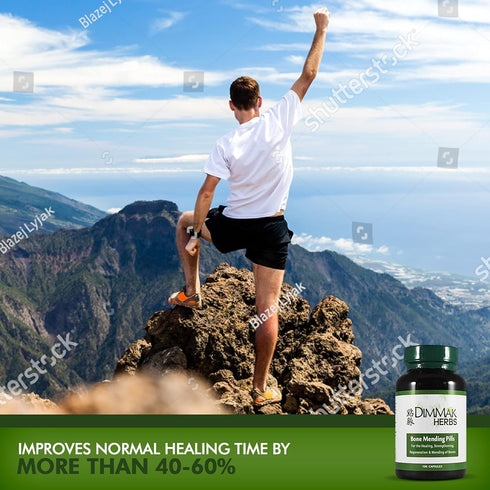 Certified Organic Bone Mending Pills by Dimmak Herbs, Bone Fracture Healing Supplement, Bone Strengthening Pills, Chinese Medicine Herbs - 100 cap...