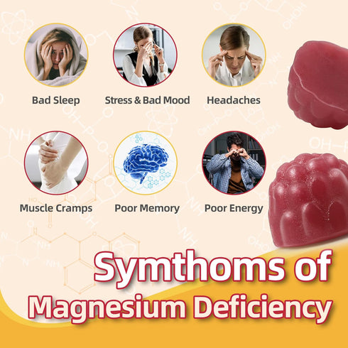 90 Count Magnesium Glycinate Gummies 400mg w/Magnesium L-Threonate & Ashwagandha Supplement - Sugar Free Zinc Magnesium Glycinate Supplement Ashwa...