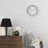 Wall Clock Safe - 10-Inch Battery-Operated Analog Timepiece with Hidden Shelf Storage for Secret Compartment Items and More by Stalwart (Silver/Wh...