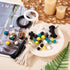 Religious Silicone Focal Beads Jesus Cross Round Abacus Soft Loose Beads Car Hanging Ornament for DIY Crafts Lanyard Keychain Accessory Making Sup...