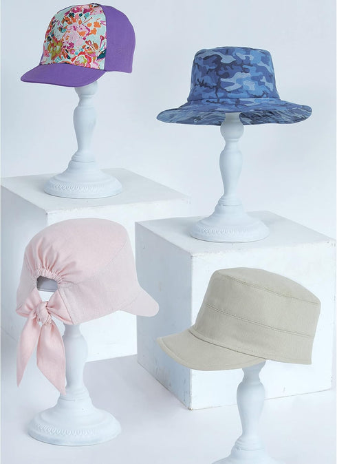 Simplicity Child Hat Sewing Pattern Kit, Code S9509, Sizes Adult XS-S-M-L/Kid's XS-S-M-L, Multicolor...