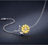 Cuoka Sunflower Bracelet/Anklet 925 Sterling Silver Sunflower Jewelry Sunflower Mother Day Gift Summer Jewelry For Women with Box...