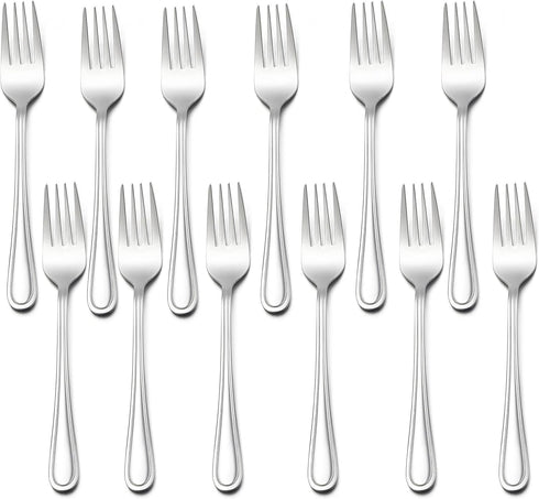 LIANYU 12-Piece Toddler Forks, Kids Silverware Forks for 2-10 Year Old, Children Cutlery Flatware Set, Kids Utensils Forks Set for Home Preschools...