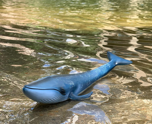 Gemini&Genius Blue Whale Sea Animal Action Figure, Ocean Shark Whale Model Toy, Educational, Role Play, Swim, Beach, Bath and Collectors for Kids...