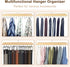 Belt Hanger for Closet, Sturdy Wood Belt Rack Closet Accessories with 14 Hooks Belt Organizer for Closet Organizers and Storage Max 42 Belts...