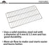CAMPINGMOON Coal Bed Charcoal Fire Grate Grill Grates Replacement Stainless Steel for Barbecue Multifunction Outdoor Cooking T-173 (1pc, 12.2x6.7-...