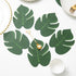 ATFL 8.3'' Artificial Medium Palm Leaves,50 PCS Fake Tropical Monstera Faux Palm Leaves for Safari Jungle Hawaiian Luau Party Table Decoration Wed...