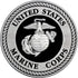 USMC Medallion – 2.25 Inches – Black and Silver Marine Corps EGA Eagle Globe Anchor Emblem...