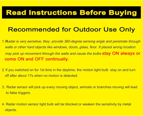 GREENIC Radar Motion Sensor Light Bulbs Outdoor, 15W 5000K PAR38 LED Flood Light Bulb with Motion Detector and Dusk to Dawn Sensor, 100 Watt Equiv...