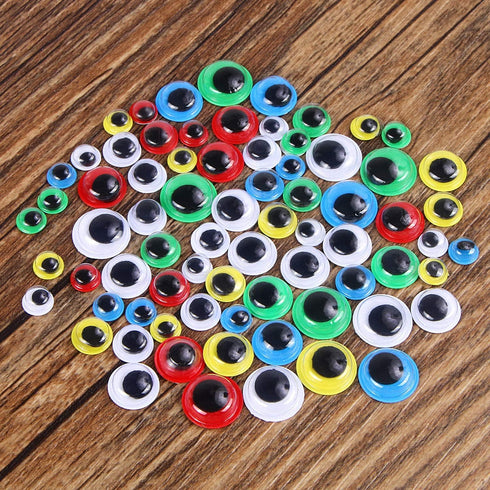 UPINS 1000 Pcs Self Adhesive Googly Wiggle Eyes for DIY, Multi Colors and Sizes Craft Sticker Eyes...