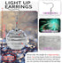 Disco Ball Earrings 16 Light Modes Rechargeable Light up Earrings LED Earrings Ball for Women Disco Party Dance Accessories...