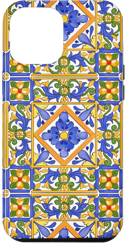 iPhone 14 Pro Max Sicilian,Italian,summer,tiles,mosaic,majolica art Case...