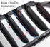 iJDMTOY Exact Fit 3pc Set Iconic Tri-Accent Grille Insert Trims Compatible with 2017-2020 G30/G31 5 Series 520i 530i 540i 550i etc w/Standard 9-Be...